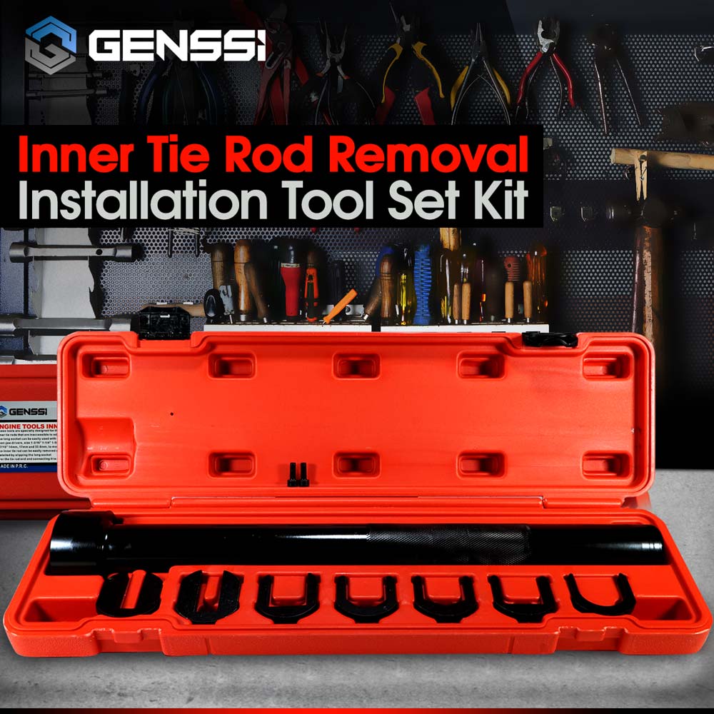 Inner Tie Rod Removal Installation Tool Set Kit Mechanics w/ 7 adapters